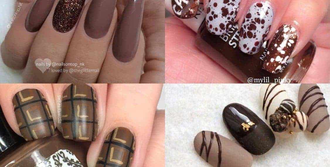 czekoladowe paznokcie