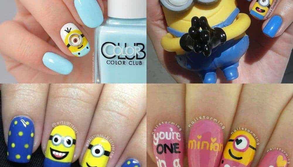 paznokcie minionki