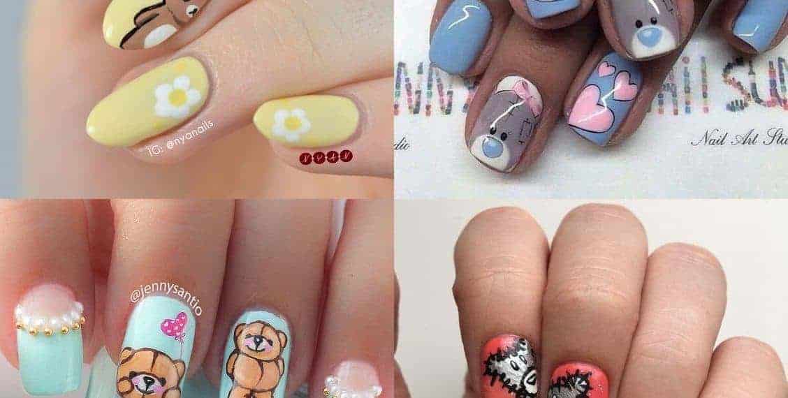 Paznokcie miś – 10 słodkich stylizacji z misiami