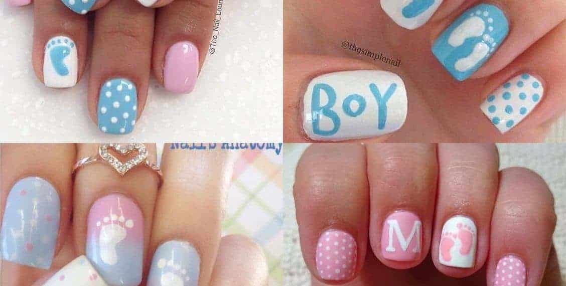 paznokcie na babyshower