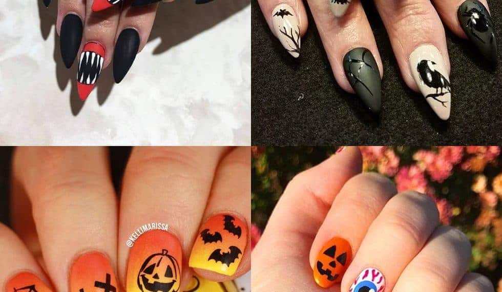 paznokcie na halloween