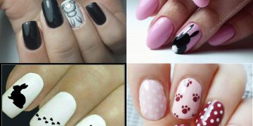 Wielkanocne paznokcie z zajączkami, kwiatami i pastelowymi wzorami
