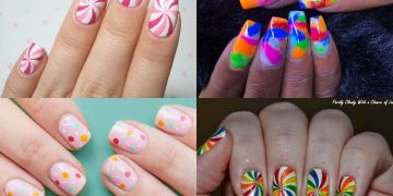 cukierkowy manicure