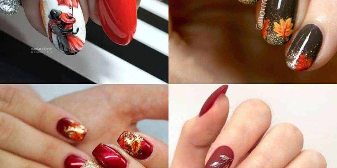 jesienne paznokcie
