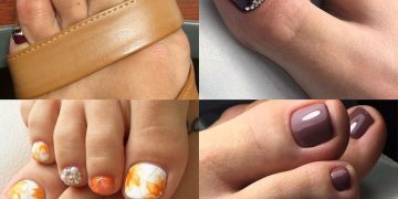 jesienny pedicure