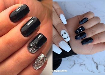 czarne paznokcie