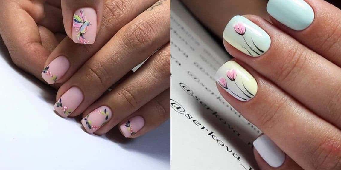 kwadratowe paznokcie