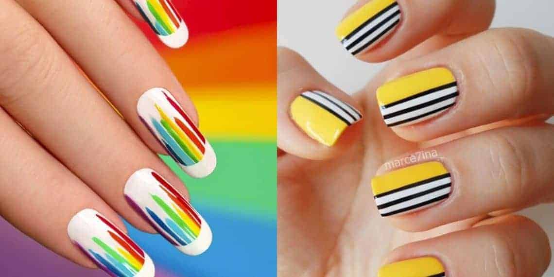 paznokcie w paski