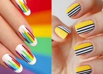 paznokcie w paski